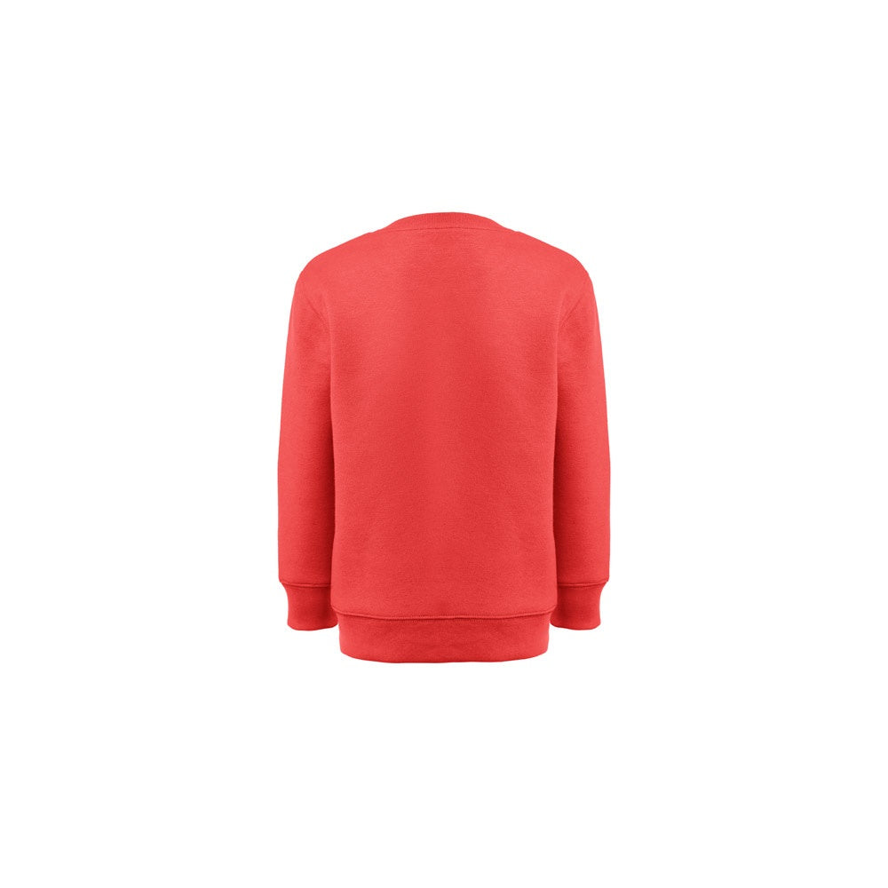 THC DELTA KIDS promotional kids' garment in red (detail view) with custom logo branding