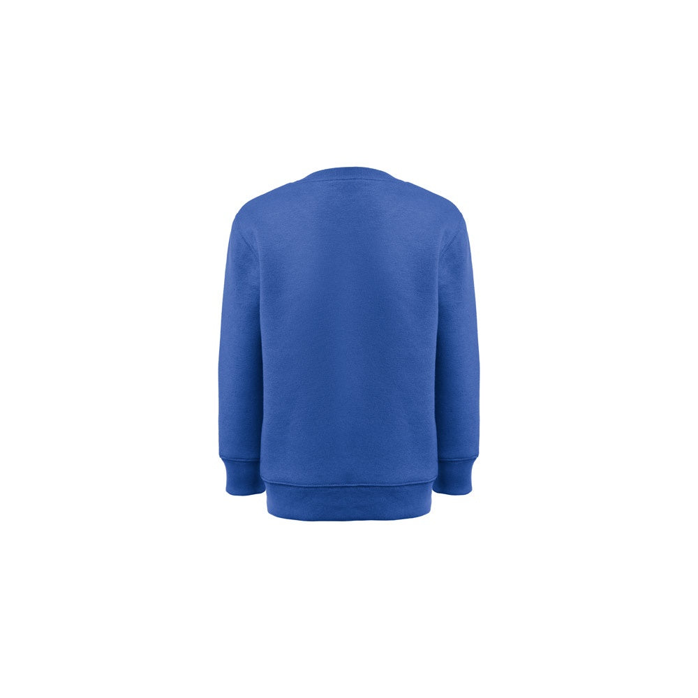 THC DELTA KIDS promotional kids' garment in royal blue (detail view) with custom logo branding
