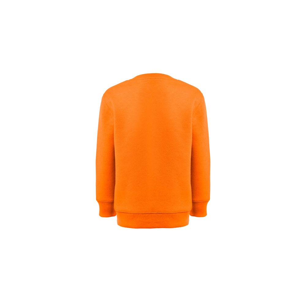 THC DELTA KIDS promotional kids' garment in orange (detail view) with custom logo branding