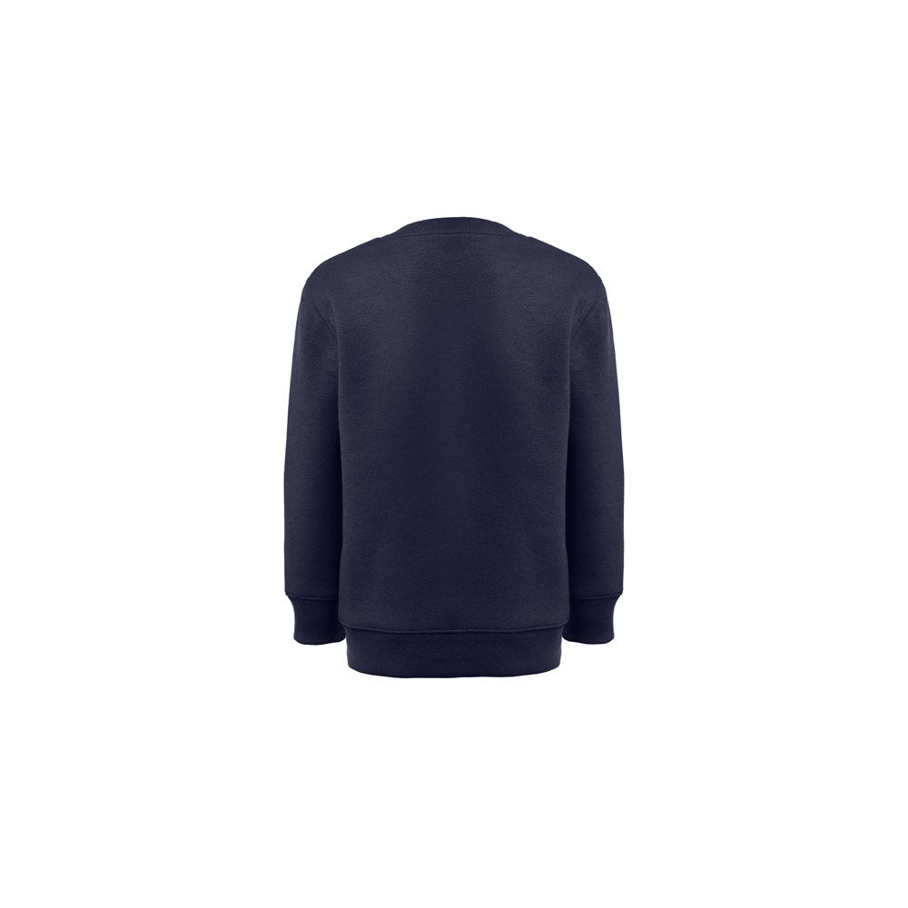 THC DELTA KIDS promotional kids' garment in navy blue (detail view) with custom logo branding