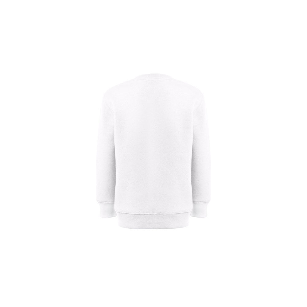 THC DELTA KIDS WH promotional kids' garment in white (detail view) with custom logo branding