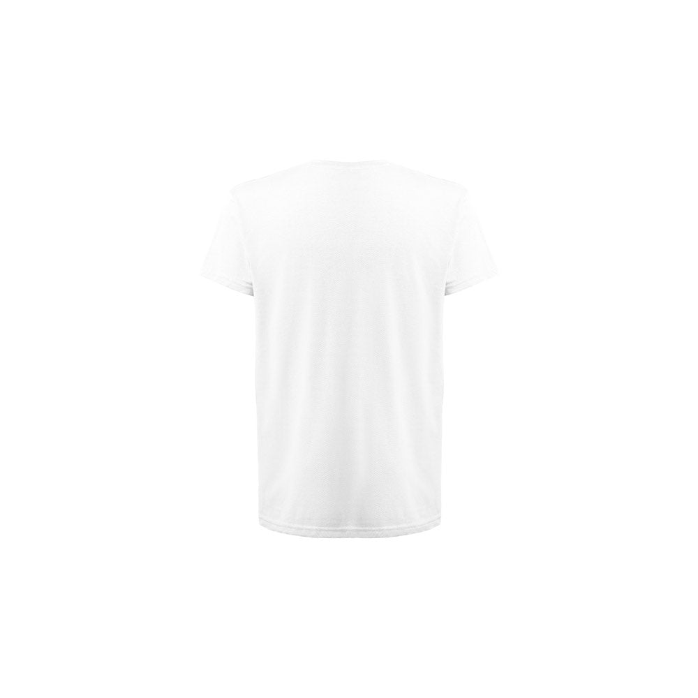 THC FAIR SMALL WH promotional kids' garment in white (detail view) with custom logo branding