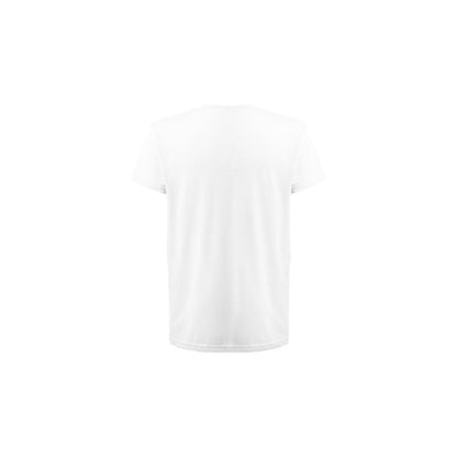 THC FAIR SMALL WH promotional kids' garment in white (detail view) with custom logo branding