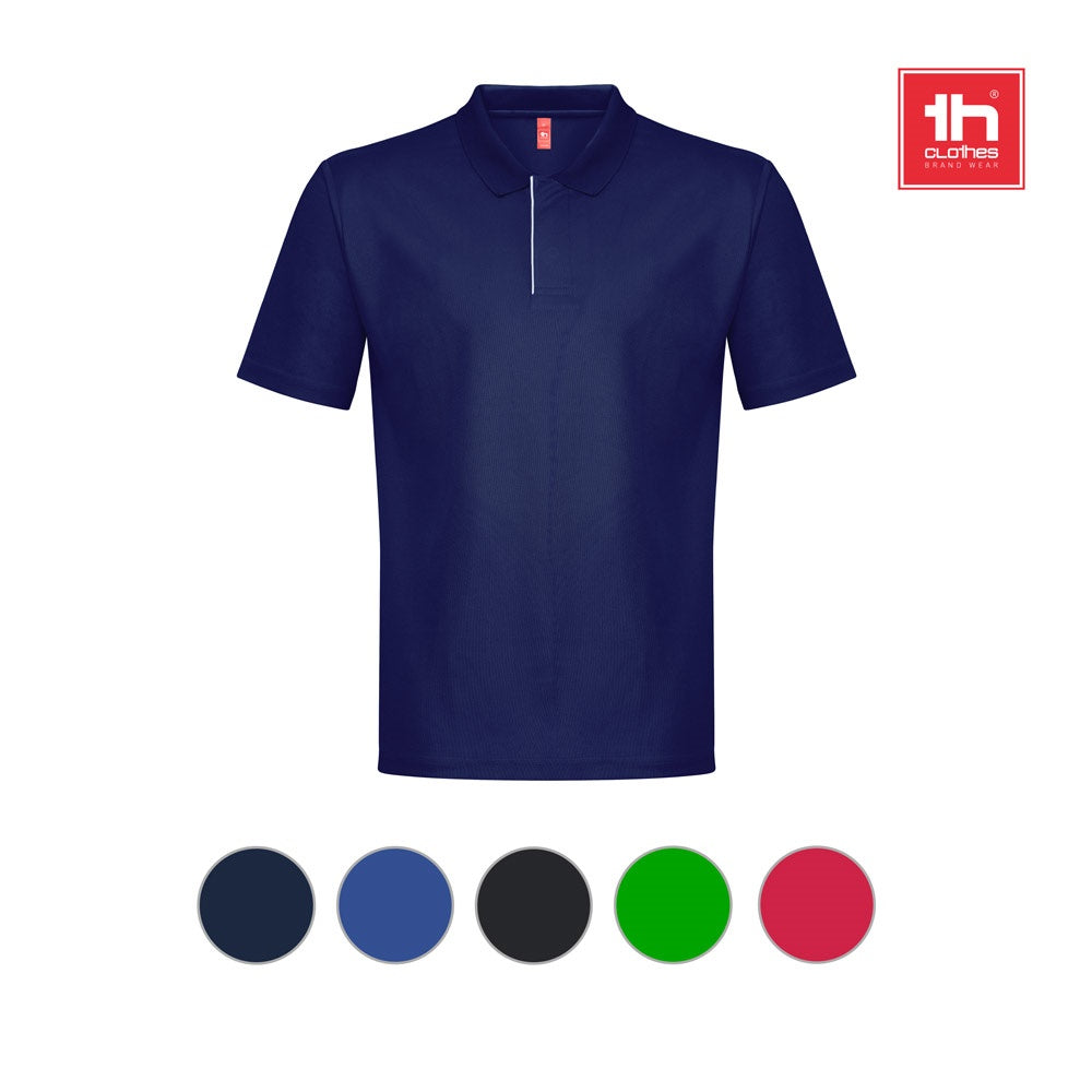 THC DYNAMIC promotional polo shirt with custom logo branding