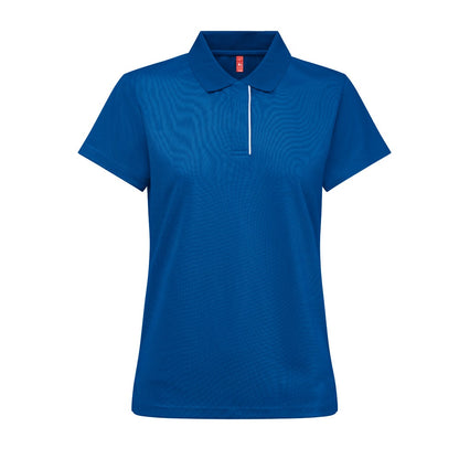 THC DYNAMIC WOMEN promotional polo shirt in royal blue with custom logo branding