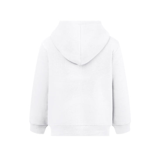 THC AMSTERDAM KIDS WH promotional kids' garment in white (detail view) with custom logo branding