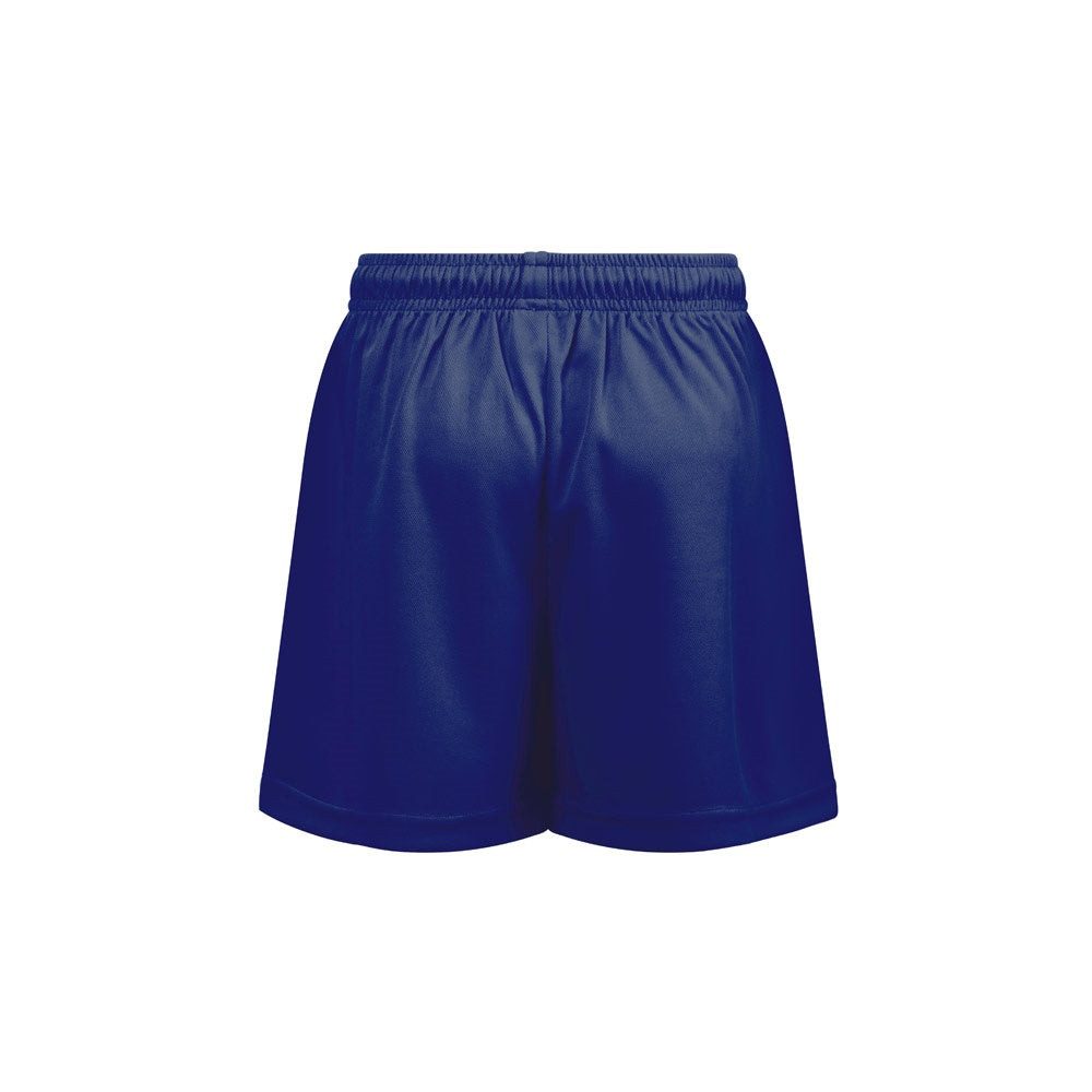 THC MATCH KIDS promotional kids' garment in navy blue (detail view) with custom logo branding
