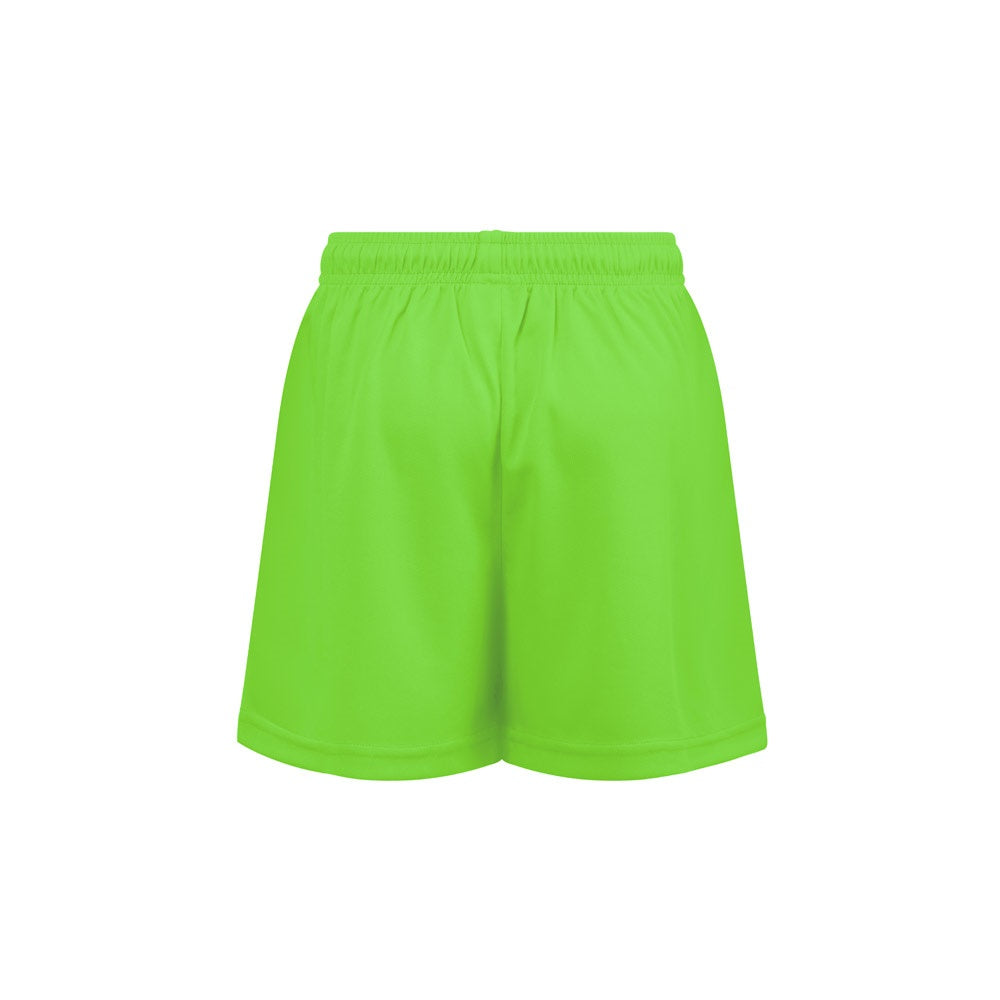 THC MATCH KIDS promotional kids' garment in lime green (detail view) with custom logo branding