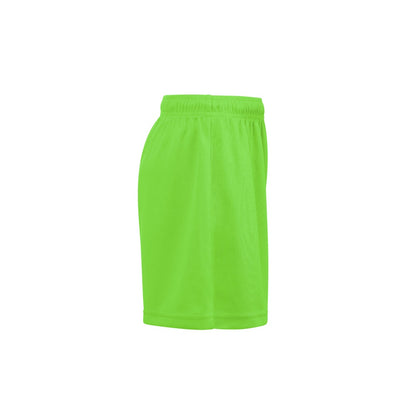 THC MATCH KIDS promotional kids' garment in lime green (detail view) with custom logo branding