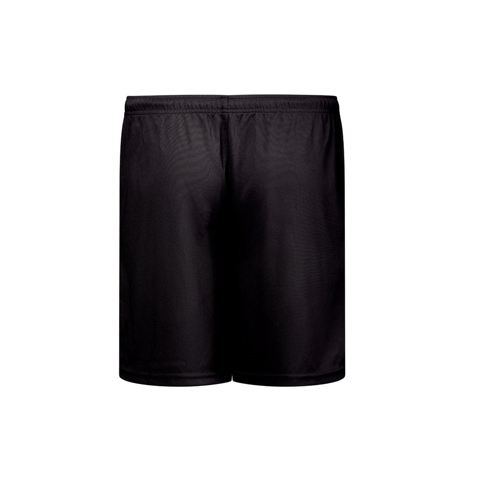 THC MATCH promotional sports garment in black (detail view) with custom logo branding