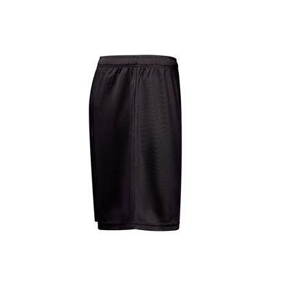 THC MATCH promotional sports garment in black (detail view) with custom logo branding