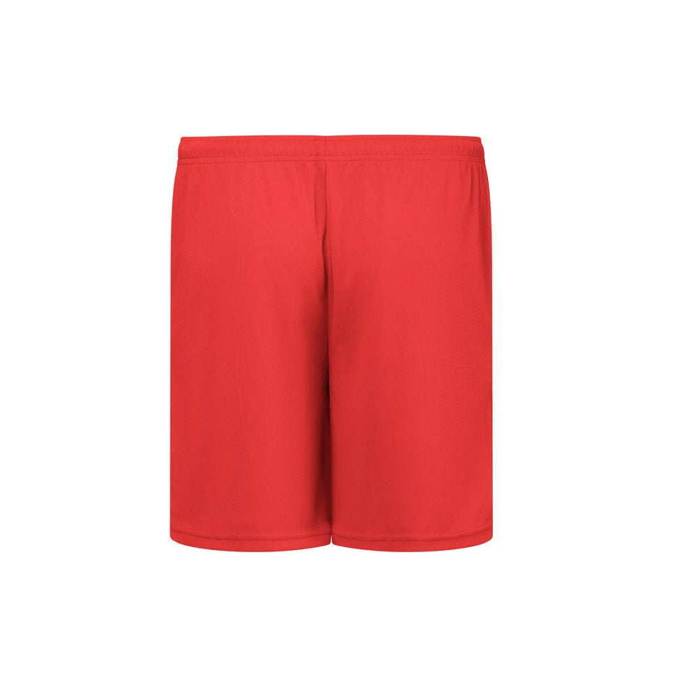 THC MATCH promotional sports garment in red (detail view) with custom logo branding