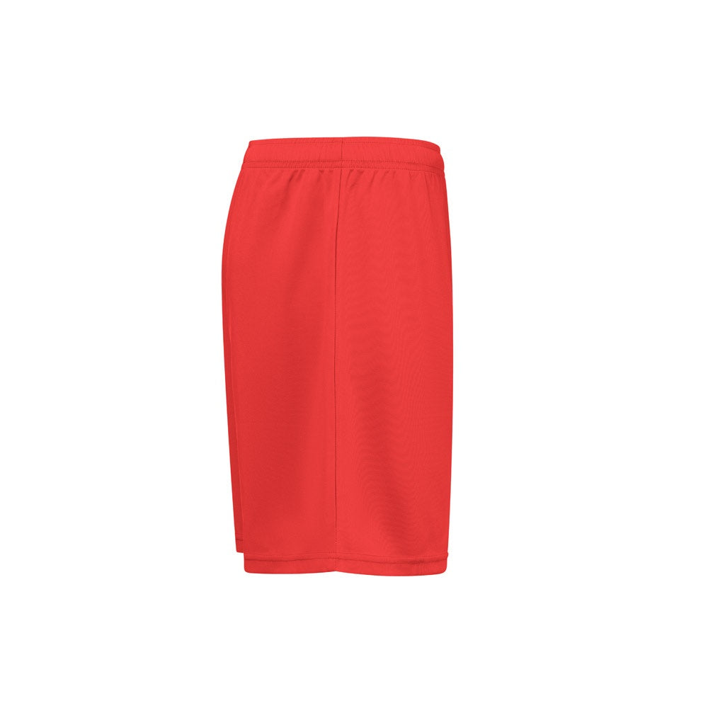 THC MATCH promotional sports garment in red (detail view) with custom logo branding