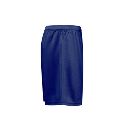 THC MATCH promotional sports garment in navy blue (detail view) with custom logo branding