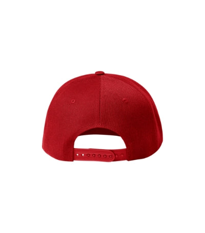 MALFINI RAP 6P Unisex cap in red - promotional clothing printed with your company logo