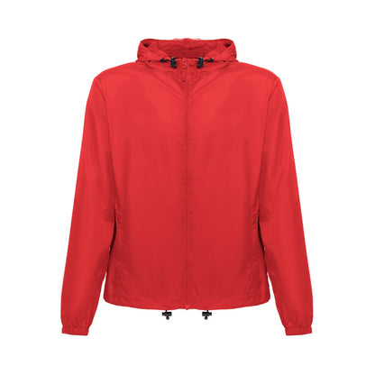 THC DUBLINERS promotional jacket in red with custom logo branding