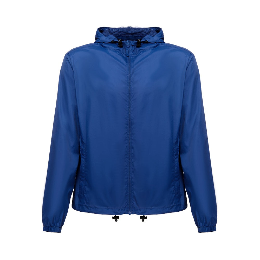 THC DUBLINERS promotional jacket in royal blue with custom logo branding