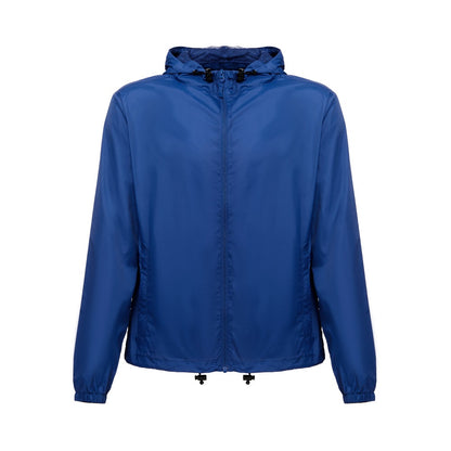 THC DUBLINERS promotional jacket in royal blue with custom logo branding