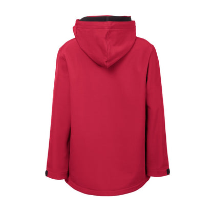 THC ZAGREB KIDS promotional kids' garment in red (detail view) with custom logo branding