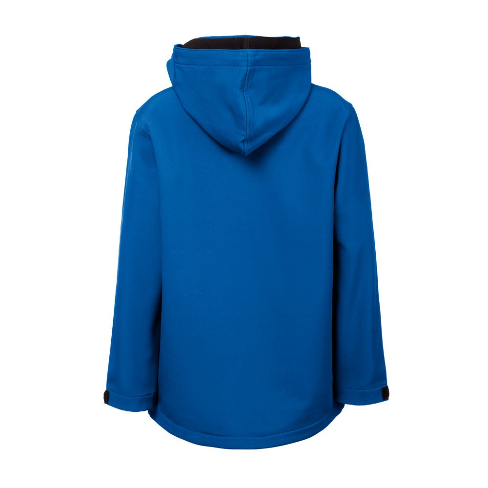 THC ZAGREB KIDS promotional kids' garment in royal blue (detail view) with custom logo branding