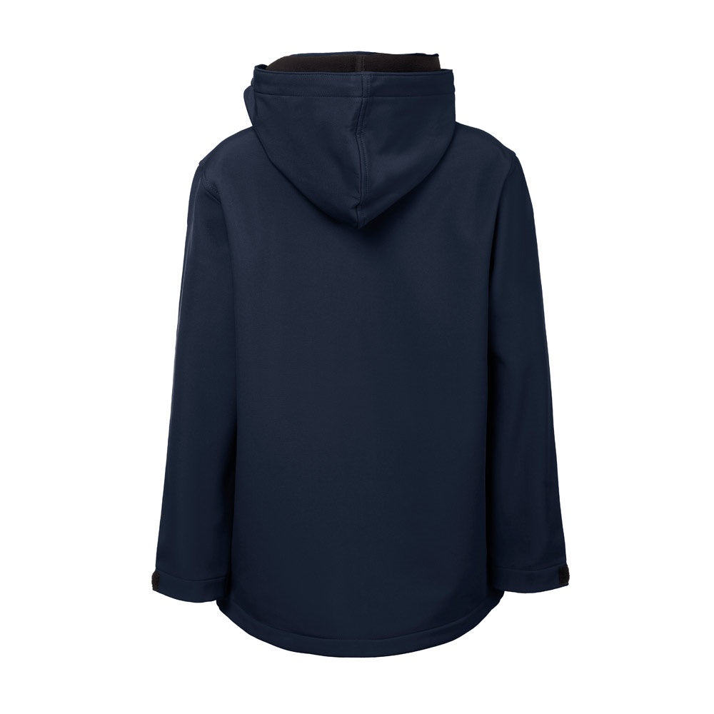 THC ZAGREB KIDS promotional kids' garment in navy blue (detail view) with custom logo branding