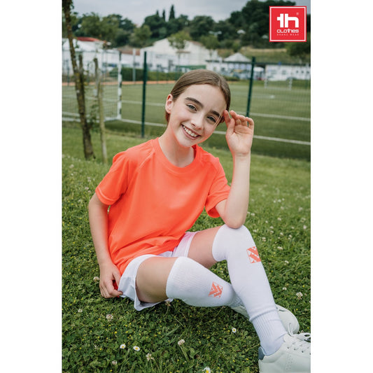 THC RUN KIDS WH promotional kids' garment (complete set view) with custom logo branding