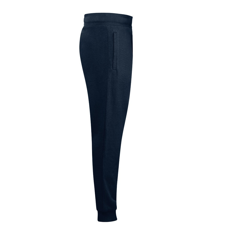 THC SPRINT promotional workwear garment in navy blue (detail view) with custom logo branding