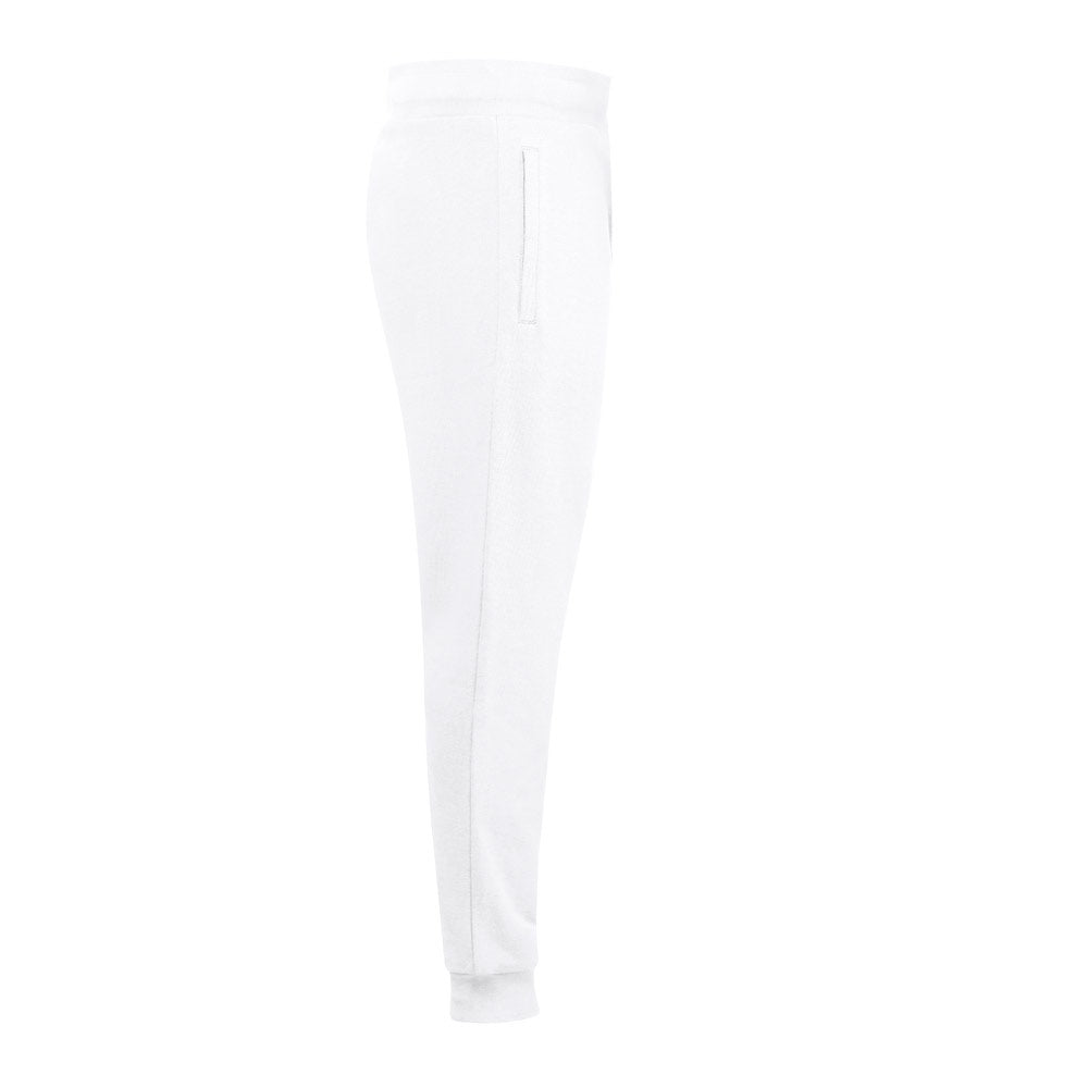 THC SPRINT WH promotional workwear garment in white (detail view) with custom logo branding
