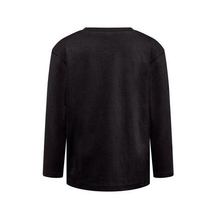 THC BUCHAREST KIDS promotional kids' garment in black (detail view) with custom logo branding