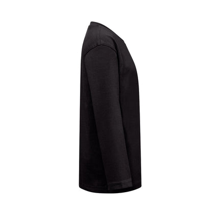 THC BUCHAREST KIDS promotional kids' garment in black (detail view) with custom logo branding
