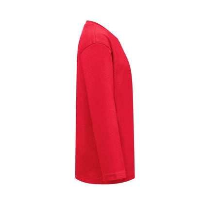 THC BUCHAREST KIDS promotional kids' garment in red (detail view) with custom logo branding