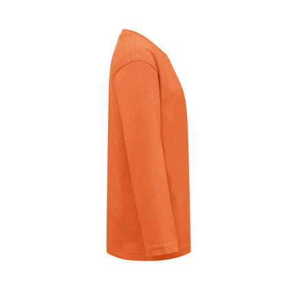 THC BUCHAREST KIDS promotional kids' garment in terracotta (detail view) with custom logo branding