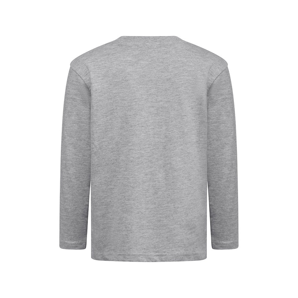 THC BUCHAREST KIDS promotional kids' garment in heather light grey (detail view) with custom logo branding