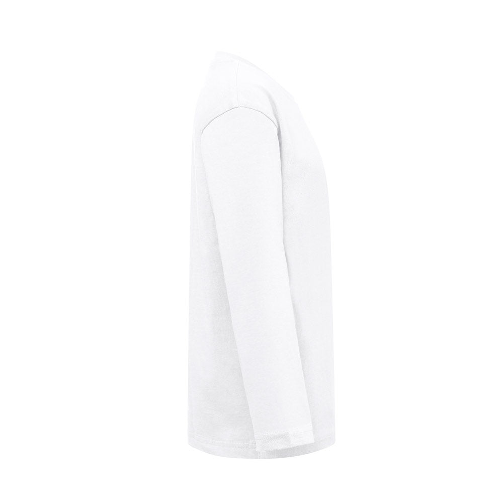 THC BUCHAREST KIDS WH promotional kids' garment in white (detail view) with custom logo branding