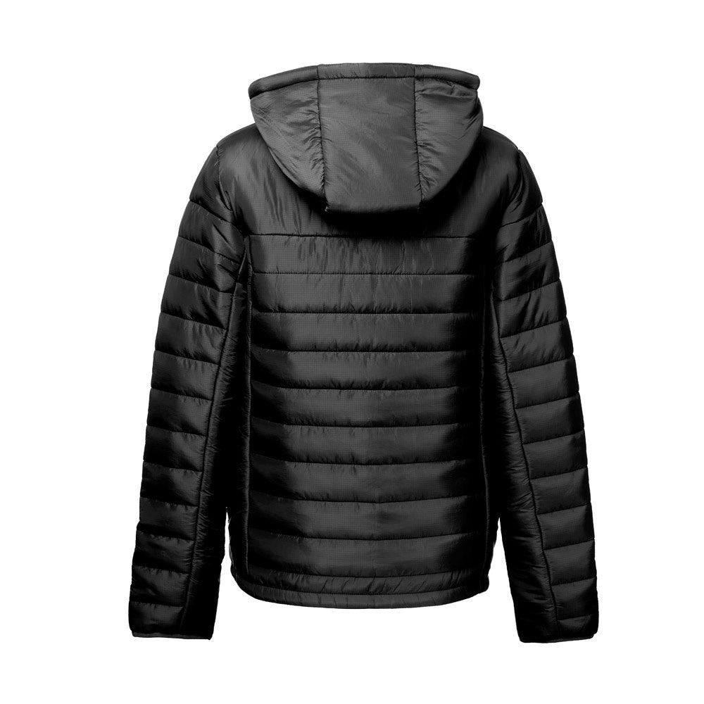 THC SHIELD WOMEN promotional jacket in black (detail view) with custom logo branding