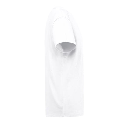 THC SOFIA REGULAR WH promotional t-shirt in white (detail view) with custom logo branding