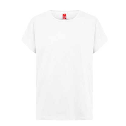 THC SOFIA REGULAR WH promotional t-shirt in white with custom logo branding