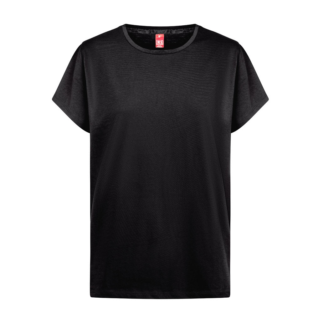 THC SOFIA REGULAR promotional t-shirt in black with custom logo branding