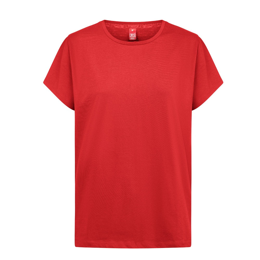 THC SOFIA REGULAR promotional t-shirt in red with custom logo branding