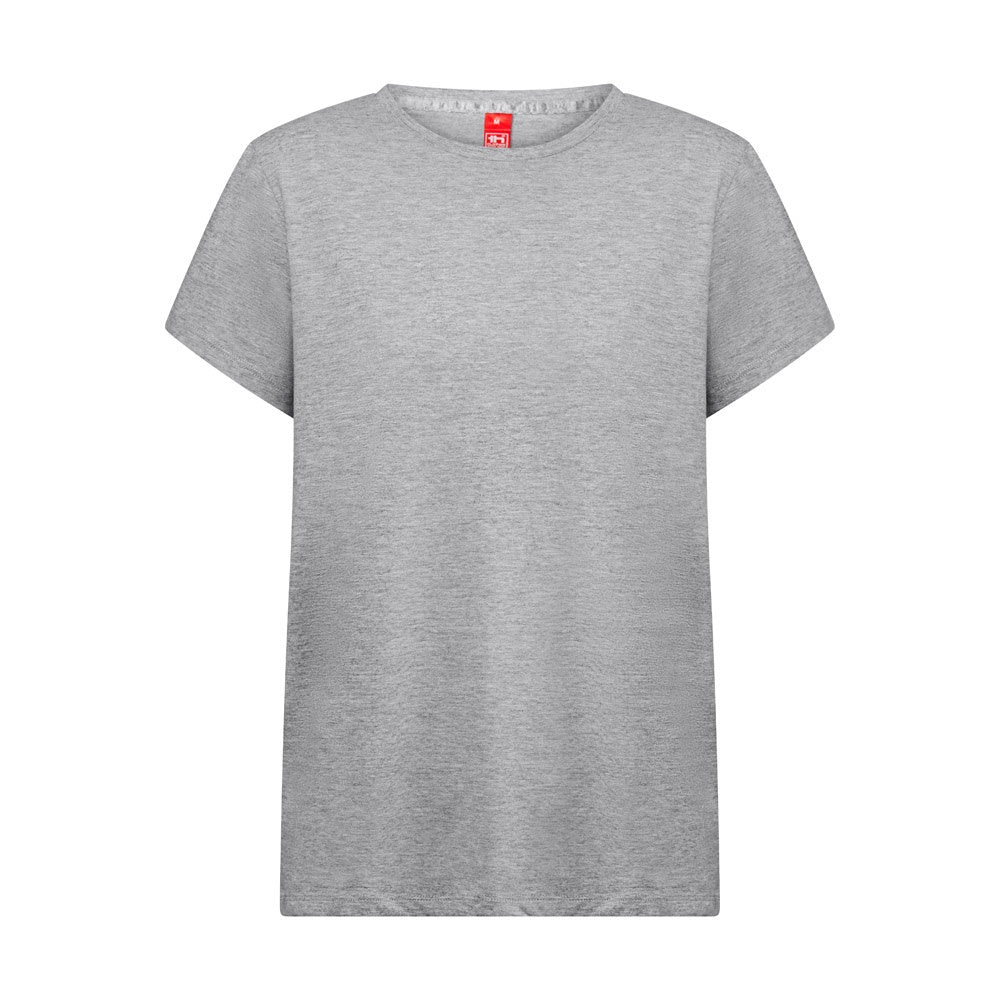 THC SOFIA REGULAR promotional t-shirt in heather light grey with custom logo branding