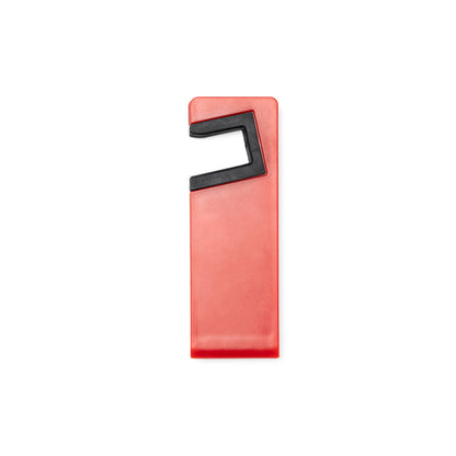 Stamina KUNIR Foldable mobile phone stand in red - promotional merchandise printed with your company logo