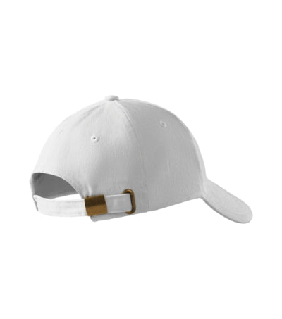 MALFINI 6P Unisex cap in white - promotional clothing printed with your company logo