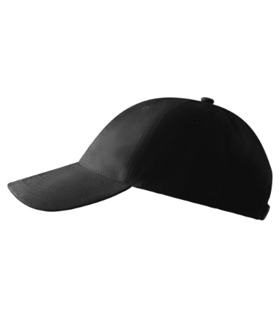 MALFINI 6P Unisex cap in black - promotional clothing printed with your company logo