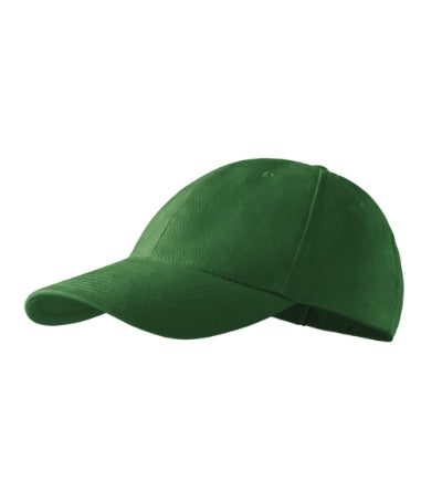 MALFINI 6P Unisex cap in bottle green - promotional clothing printed with your company logo