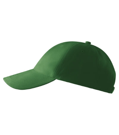 MALFINI 6P Unisex cap in bottle green - promotional clothing printed with your company logo