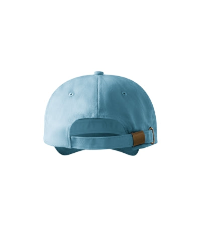 MALFINI 6P Unisex cap in sky blue - promotional clothing printed with your company logo