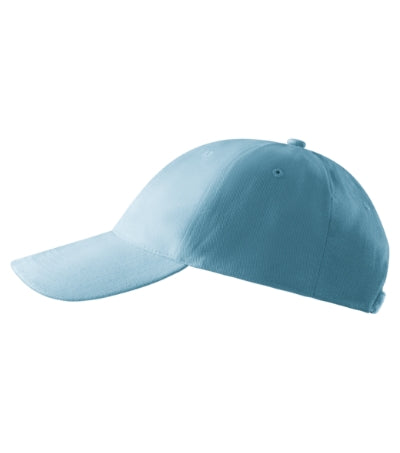 MALFINI 6P Unisex cap in sky blue - promotional clothing printed with your company logo
