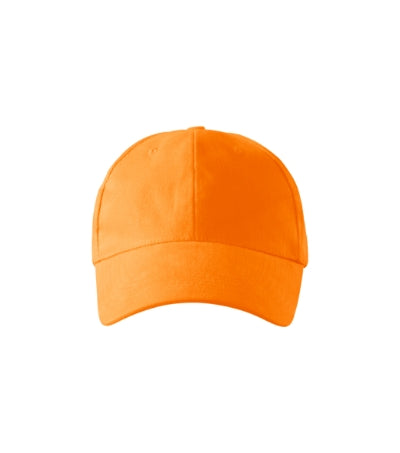 MALFINI 6P Unisex cap in tangerine orange - promotional clothing printed with your company logo