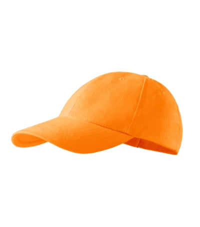 MALFINI 6P Unisex cap in tangerine orange - promotional clothing printed with your company logo