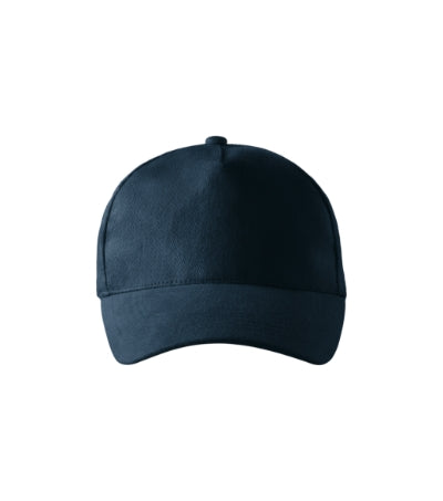 MALFINI 5P Unisex cap in navy blue - promotional clothing printed with your company logo